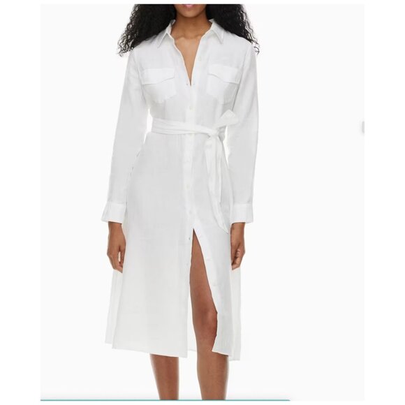 Aritzia Wilfred Finlay Linen Dress White Size M - Picture 1 of 17